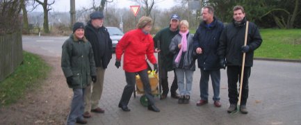 Bosseln in Grossensee am 14.02.04